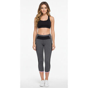 Lululemon Capri Leggings Size 2 Heathered Black Run Pace Pusher Crop Yoga Pants